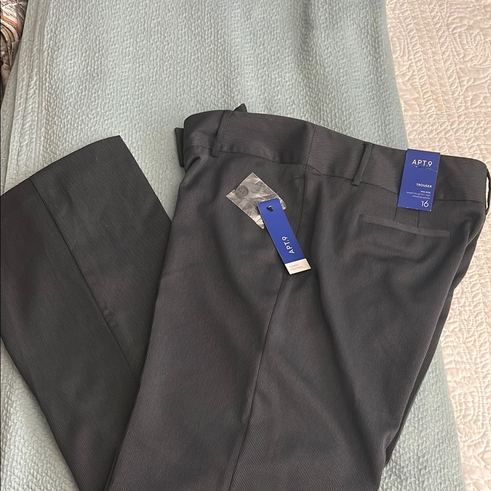 Apt. 9 Women’s Blue-Gray with White flecks Trousers nwt